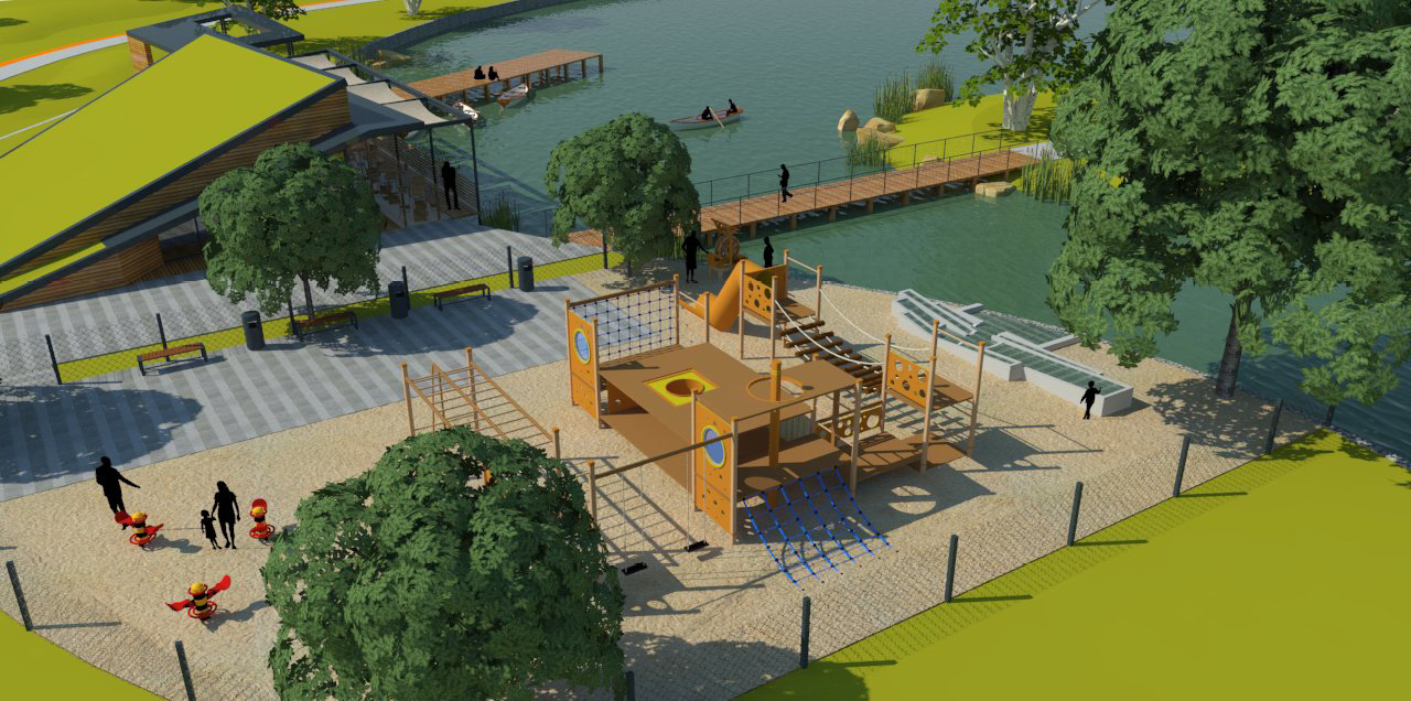 A Papi-földek park szabadidős és sport funkciók ellátására is alkalmas lesz